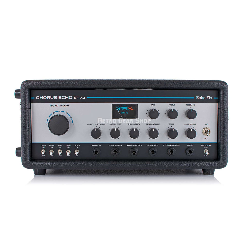 EF-X3 Tolex Enclosure Chorus Echo Silver BBD Analog Chorus Spring Reverb Effect Unit