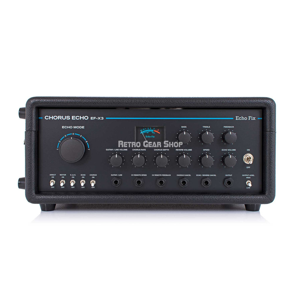 EF-X3 Tolex Enclosure Chorus Echo Black BBD Analog Chorus & Spring Reverb Effect Unit