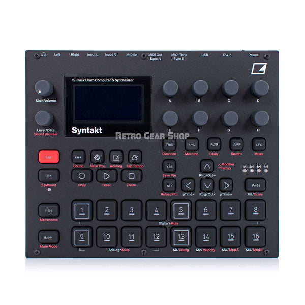 Elektron Syntakt 12 Track Drum Computer Synthesizer Synth