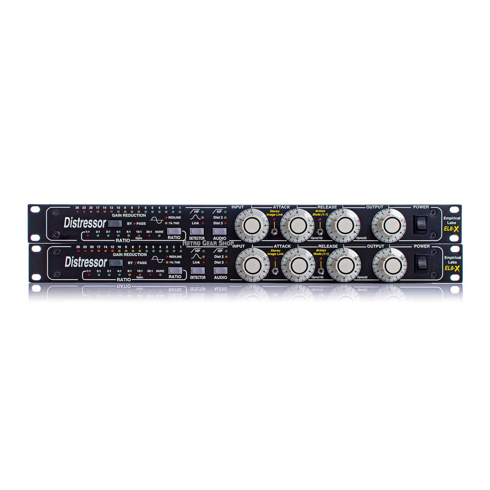 Empirical Labs Distressor EL8X-S British Mode Stereo Pair Open-Box Mint EL8-Xs