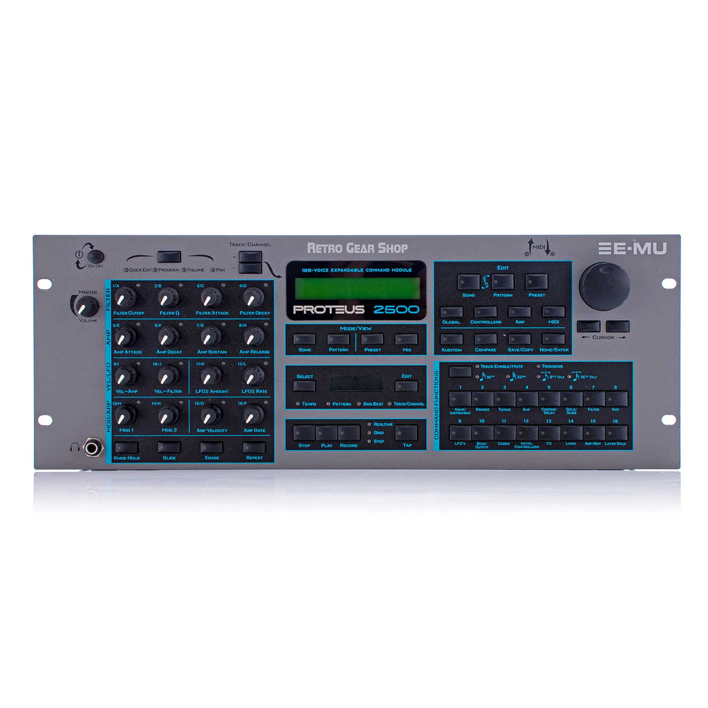 E-MU Systems Proteus 2500 Synthesizer Synth Emu Puff Daddy DHRS