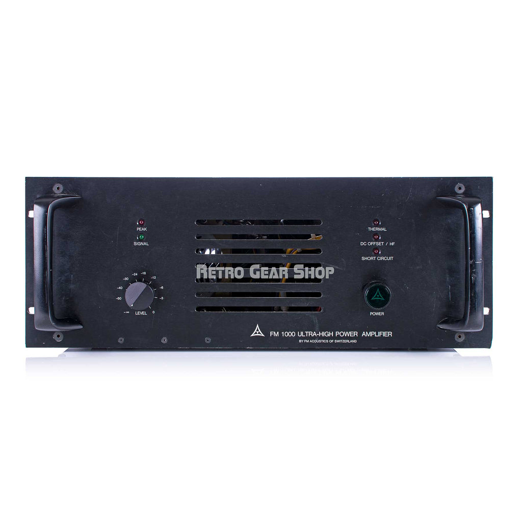 FM Acoustics 1000 Ultra-High Power Amplifier Stereo Power Amp Rare