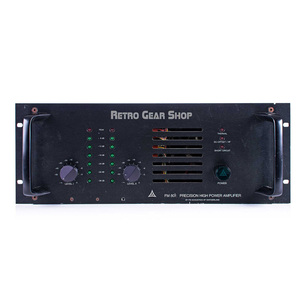 FM Acoustics 801 Precision High Power Amplifier Stereo Power Amp Rare
