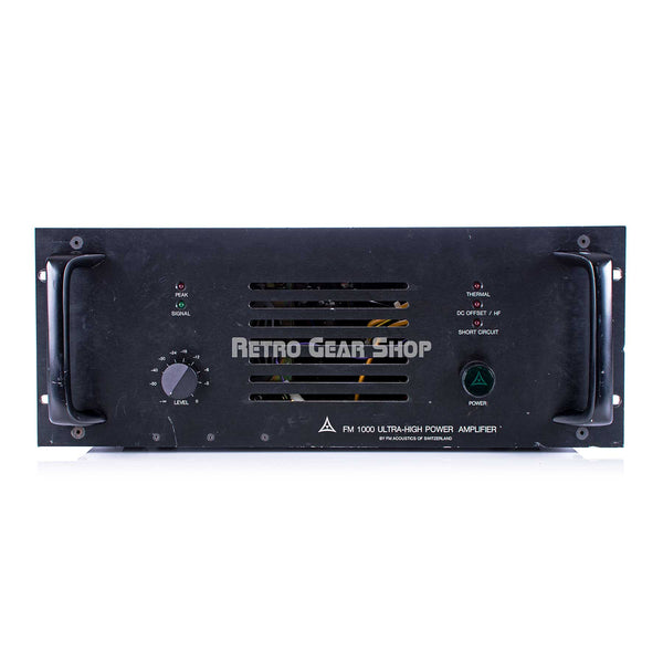 FM Acoustics 1000 Ultra-High Power Amplifier Stereo Power Amp Rare