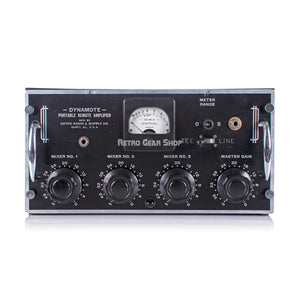Gates Dynamote 3 Channel Remote Amplifier Tube Mixer Vintage Rare
