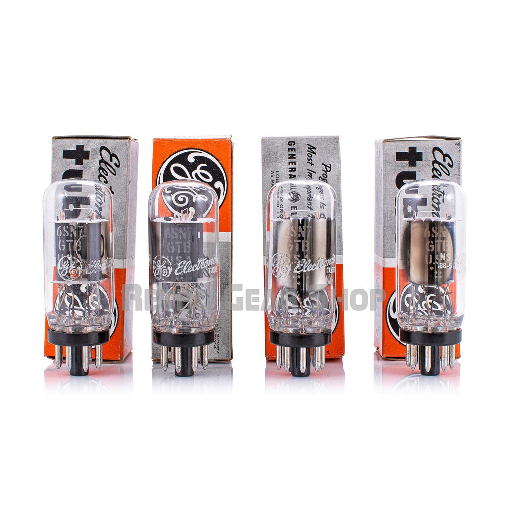 General Electric GE 6SN7-GTB Tube Set Vintage Rare