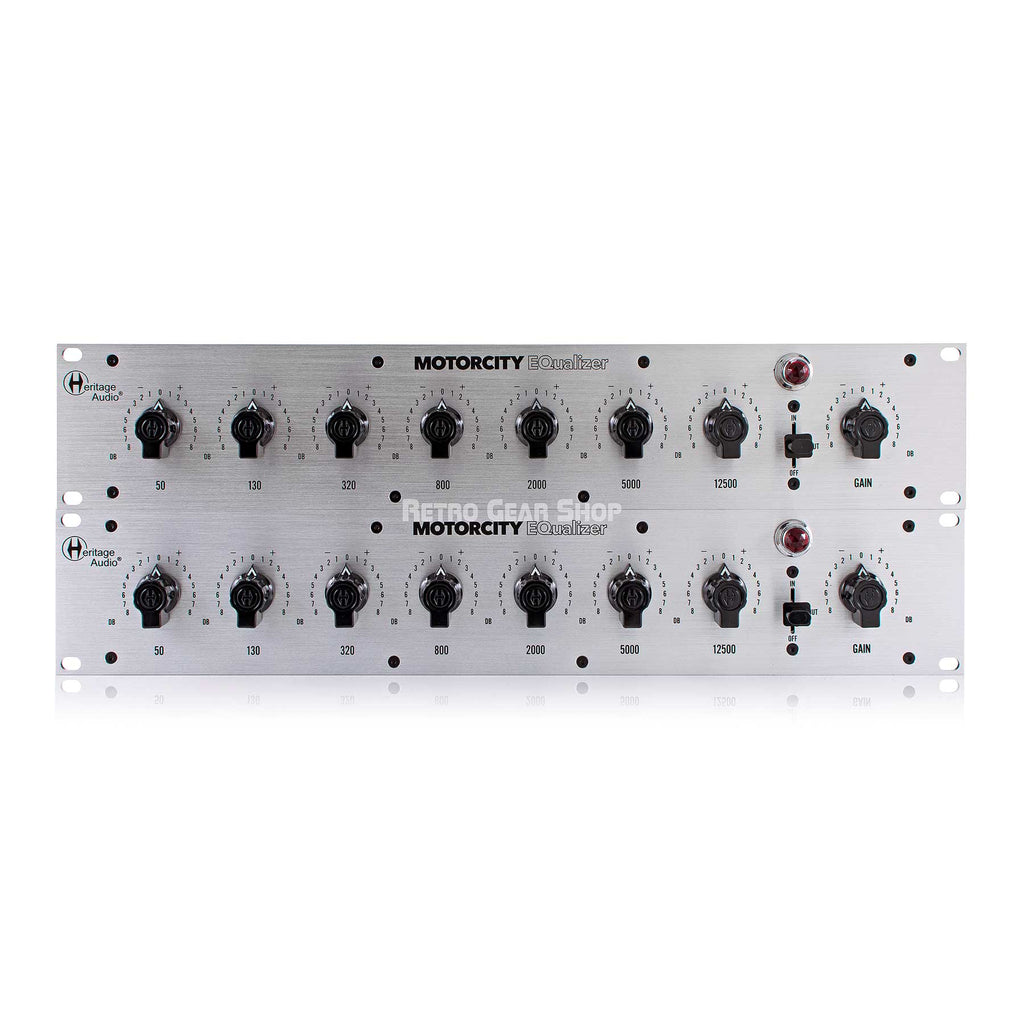 Heritage Audio Motorcity EQ Mono 7-Band Equalizer Stereo Passive Analog Pair