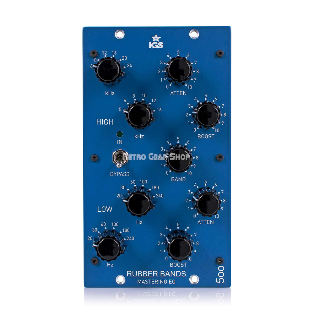 IGS Audio Rubber Bands RB500ME Stereo Passive Mastering Equalizer 500 Series