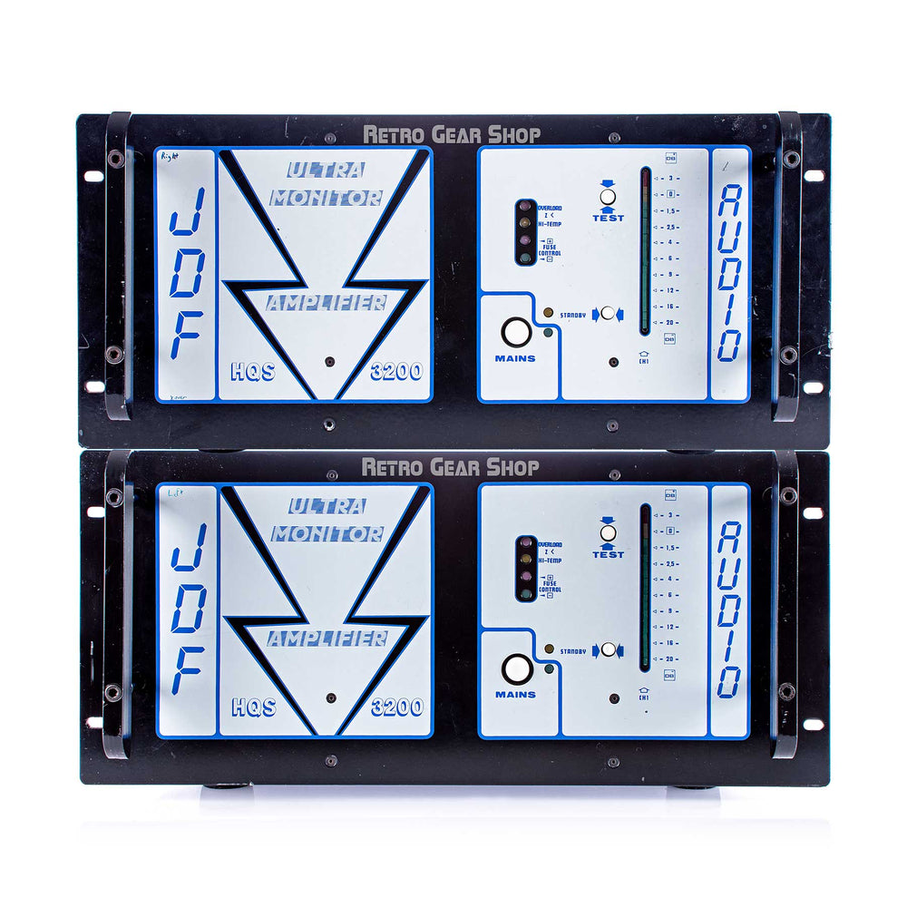 JDF HQS 3200 UPM Ultra Monitor Amplifier Stereo Pair