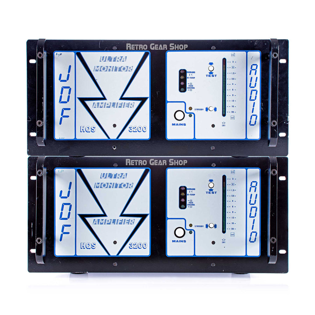 JDF HQS 3200 UPM Ultra Monitor Amplifier Sequential Stereo Pair Rare Vintage Ultra Precision Monitor