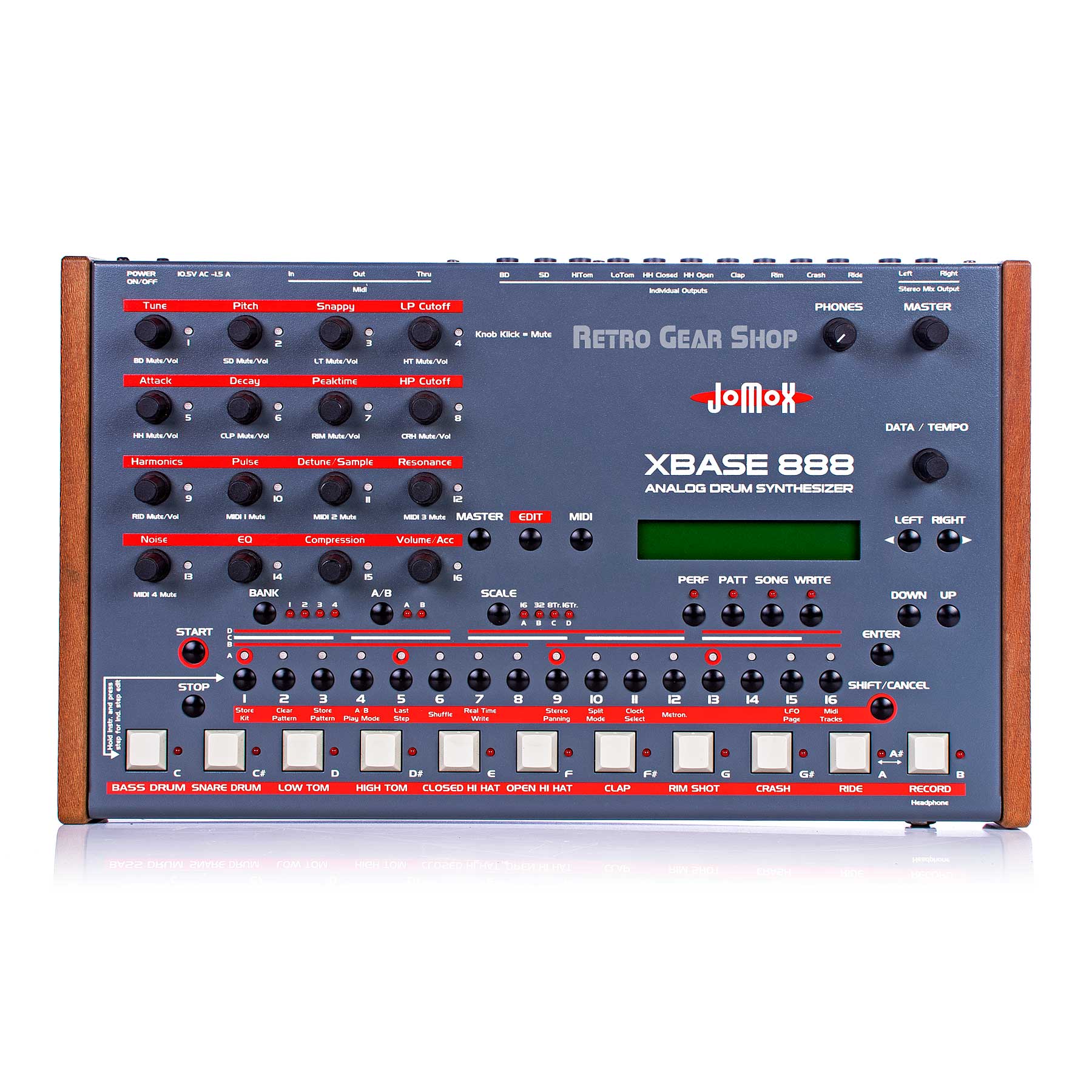 Jomox Xbase 888 Analog Drum Machine Synthesizer – Retro Gear 