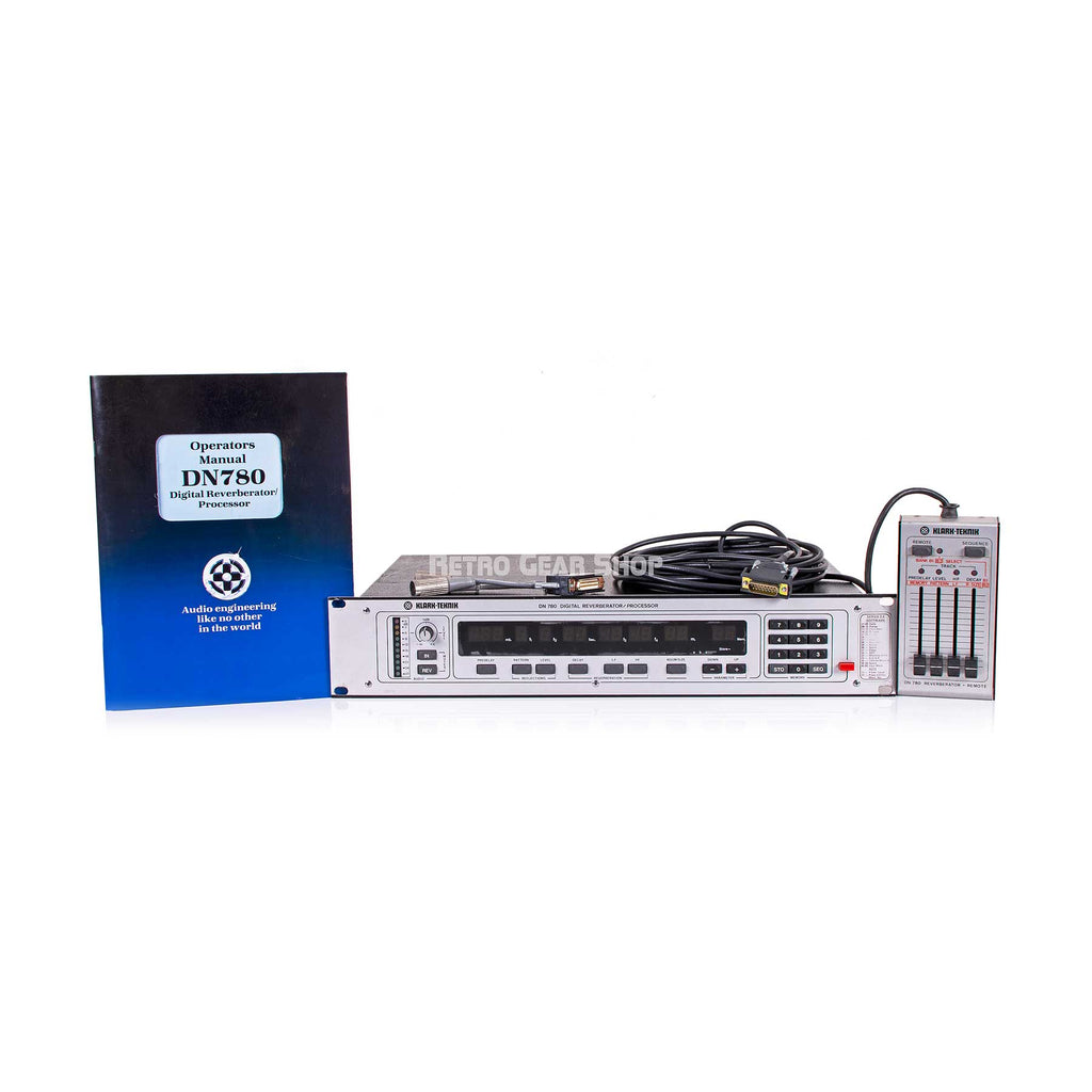 Klark Teknik DN-780 Digital Reverberator Processor Effect Unit Vintage Rare Serviced DN780 Reverb