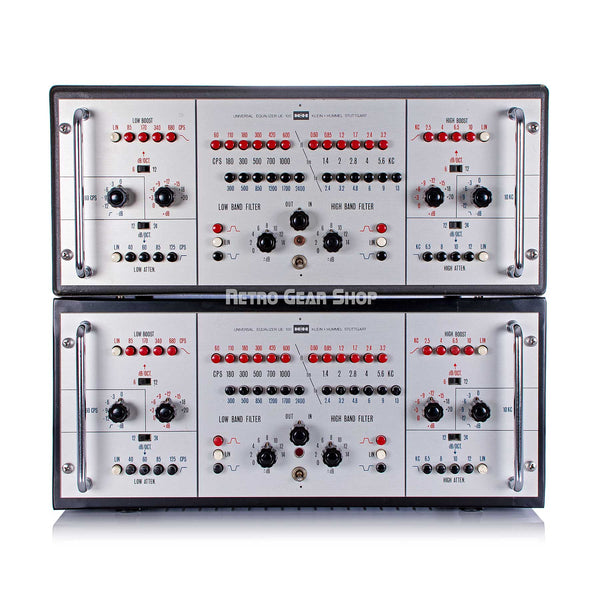 Klein & Hummel UE-100 Stereo Pair Serviced Program Equalizer Tube EQ K&H K+H UE100