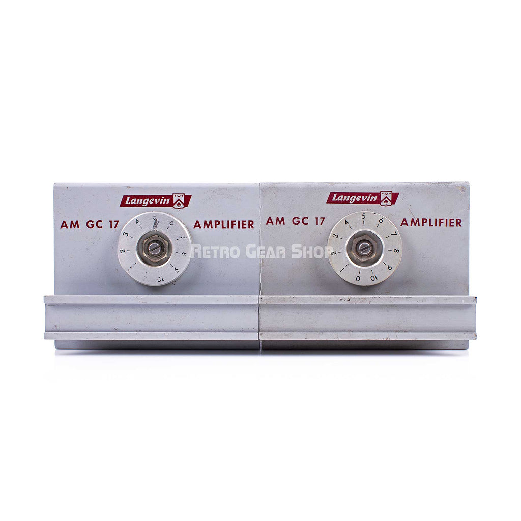 Langevin AM 17 Mic Preamp Modules Pair + PSU Serviced Vintage Rare