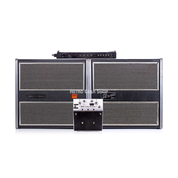 Leslie Proline Model 860 Speaker Amplifier Combo Pre-amp III + Remote Set Pair Vintage Rare