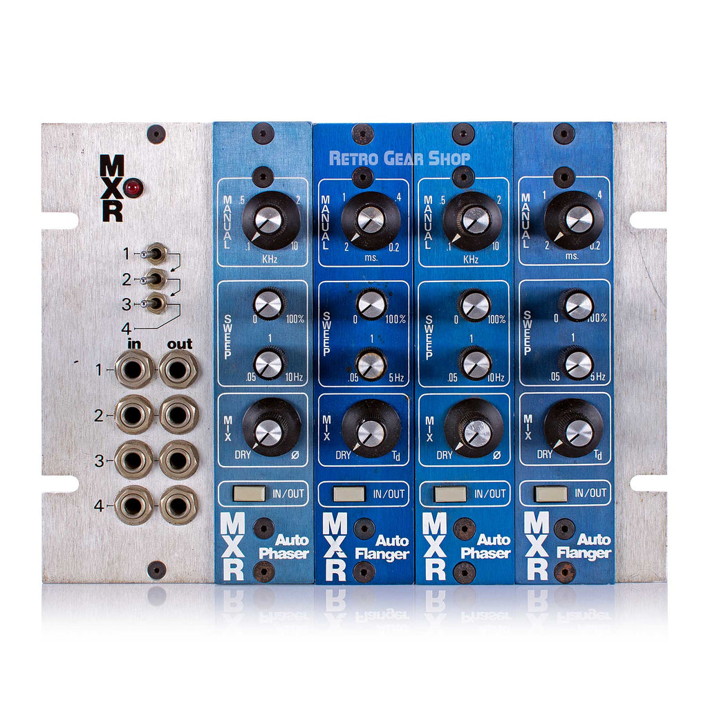 MXR Auto Phaser Auto Flanger Pair Rare Vintage Analog Rack Effect Serviced