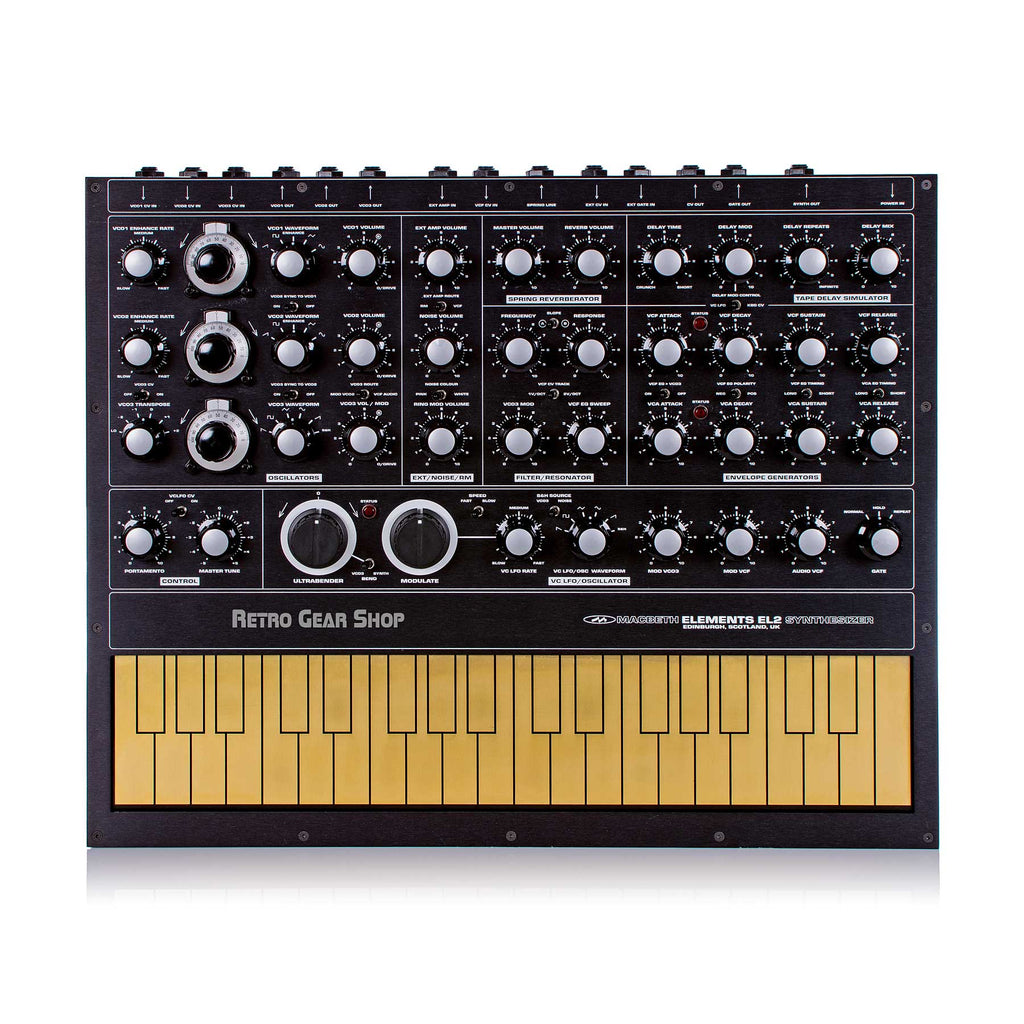 Macbeth Elements V2 Rare Vintage Analog Synthesizer Synth Black