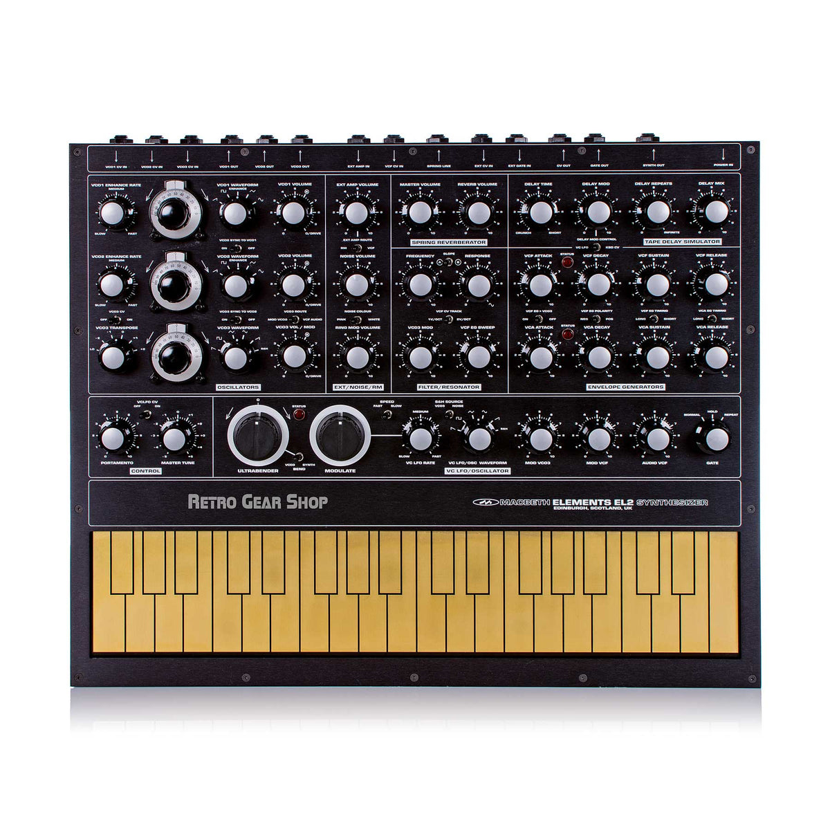Macbeth Elements V2 Rare Vintage Analog Synthesizer Synth Black