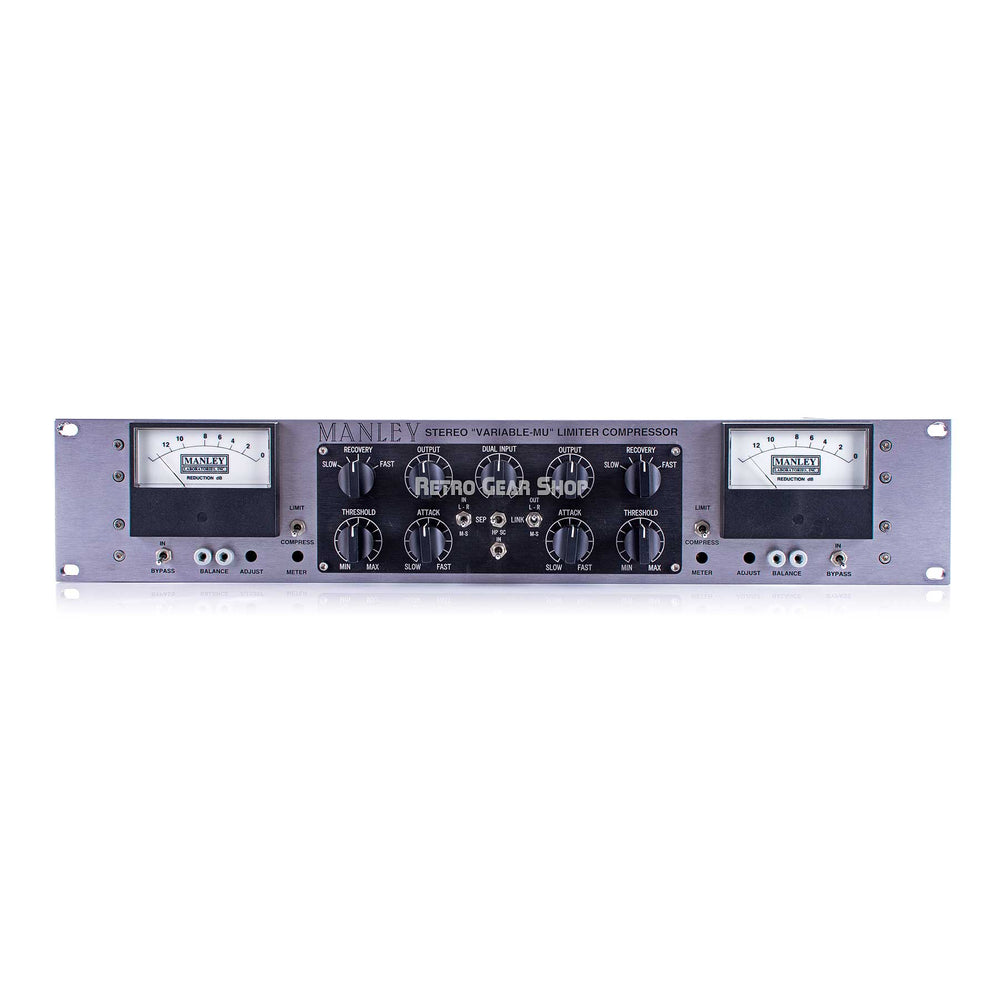 Manley Variable Mu Stereo Compressor Limiter "The Works" MS-Mod + T-Bar Mod + Sidechain Filter