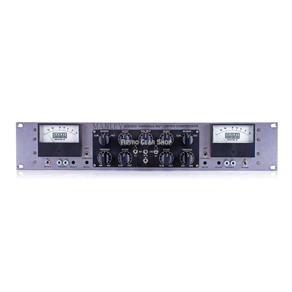 Manley Variable Mu T-Bar MS-Mod Sidechain Filter Vari-Mu Stereo Tube Compressor Limiter
