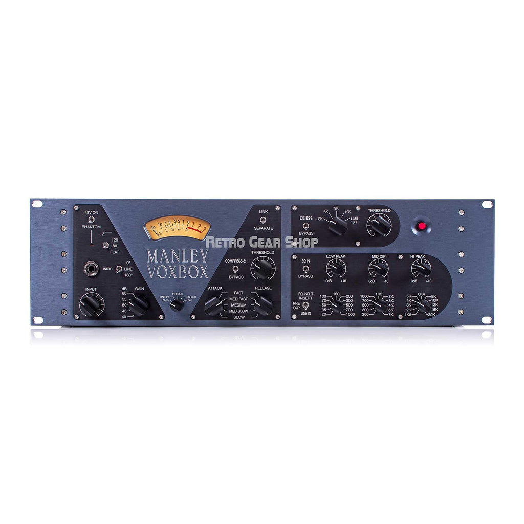 Manley Voxbox Tube Channel Strip Mic Pre Varimu Optical Compressor