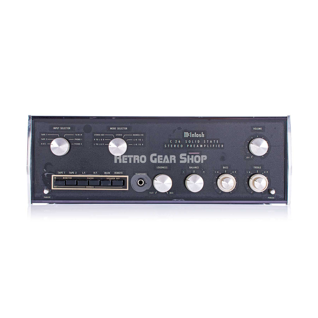 McIntosh C26 Solid State Stereo Preamplifier Rare Vintage Stereo Amp
