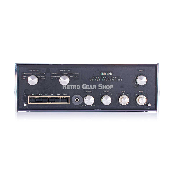 McIntosh C26 Solid State Stereo Preamplifier Rare Vintage Stereo Amp