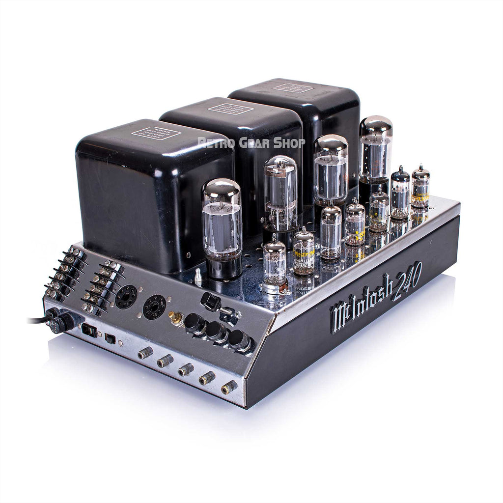McIntosh MC-240 Stereo Vacuum Tube Power Amplifier Rare Vintage Amp