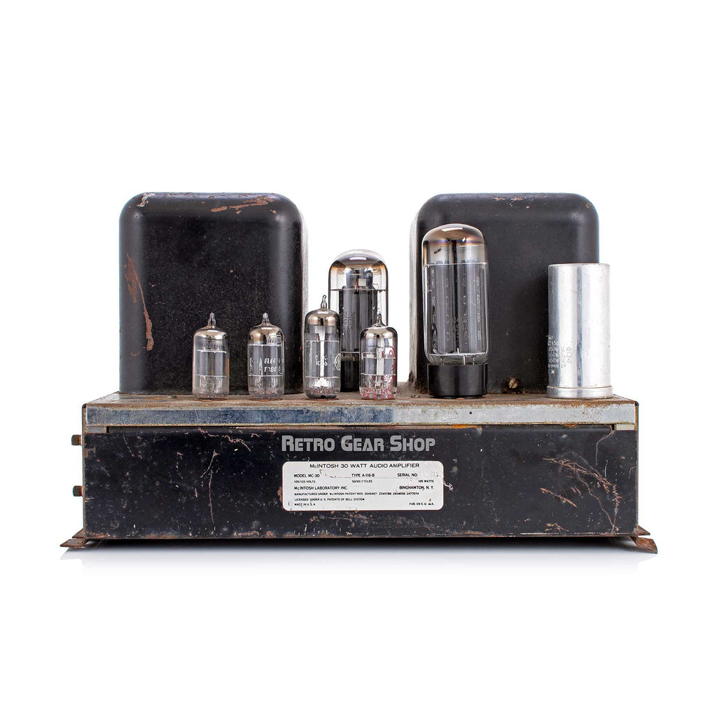 McIntosh MC-30 Monoblock Audio Amplifier 30-Watt Vintage Rare Serviced