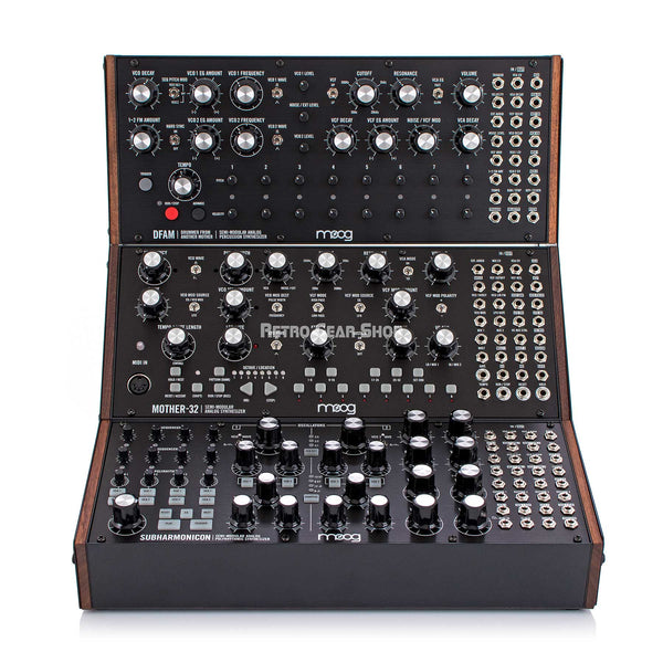 Moog Sound Studio 3 Subharmonicon DFAM Mother 32 Studio