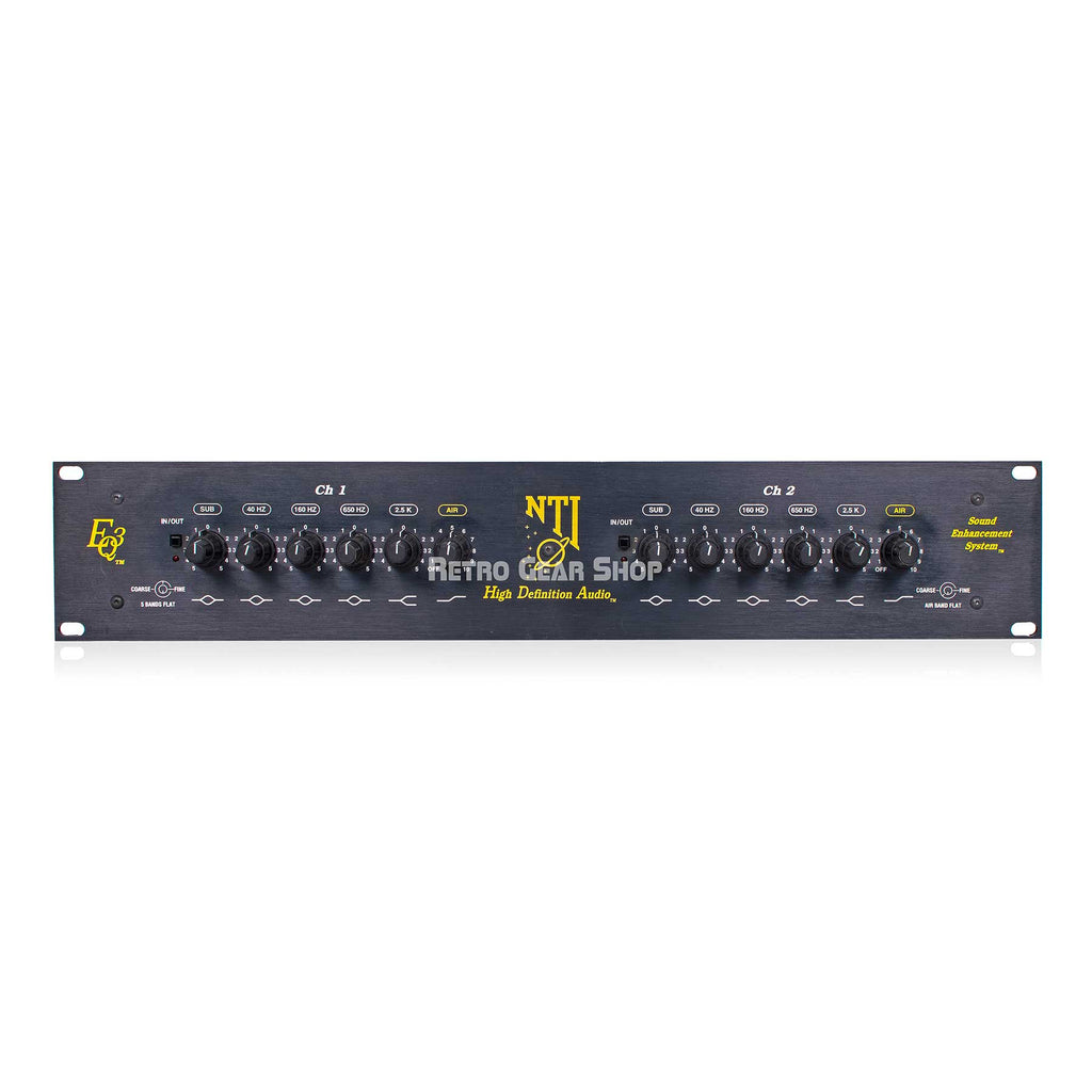NTI EQ3 Dual Channel High Definition Audio Parametric EQ Black Vintage Rare
