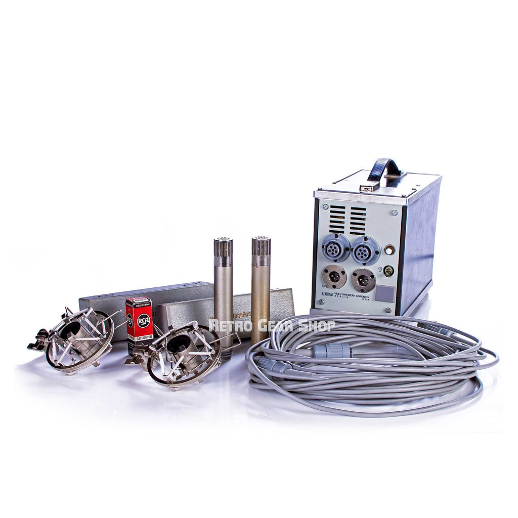 Neumann Gefell M-582 Microphone Pair M62 Capsule Vintage Rare Mic