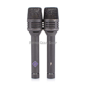 Neumann KMS 84i Cardioid Condenser Stage Microphone Pair Vintage Rare