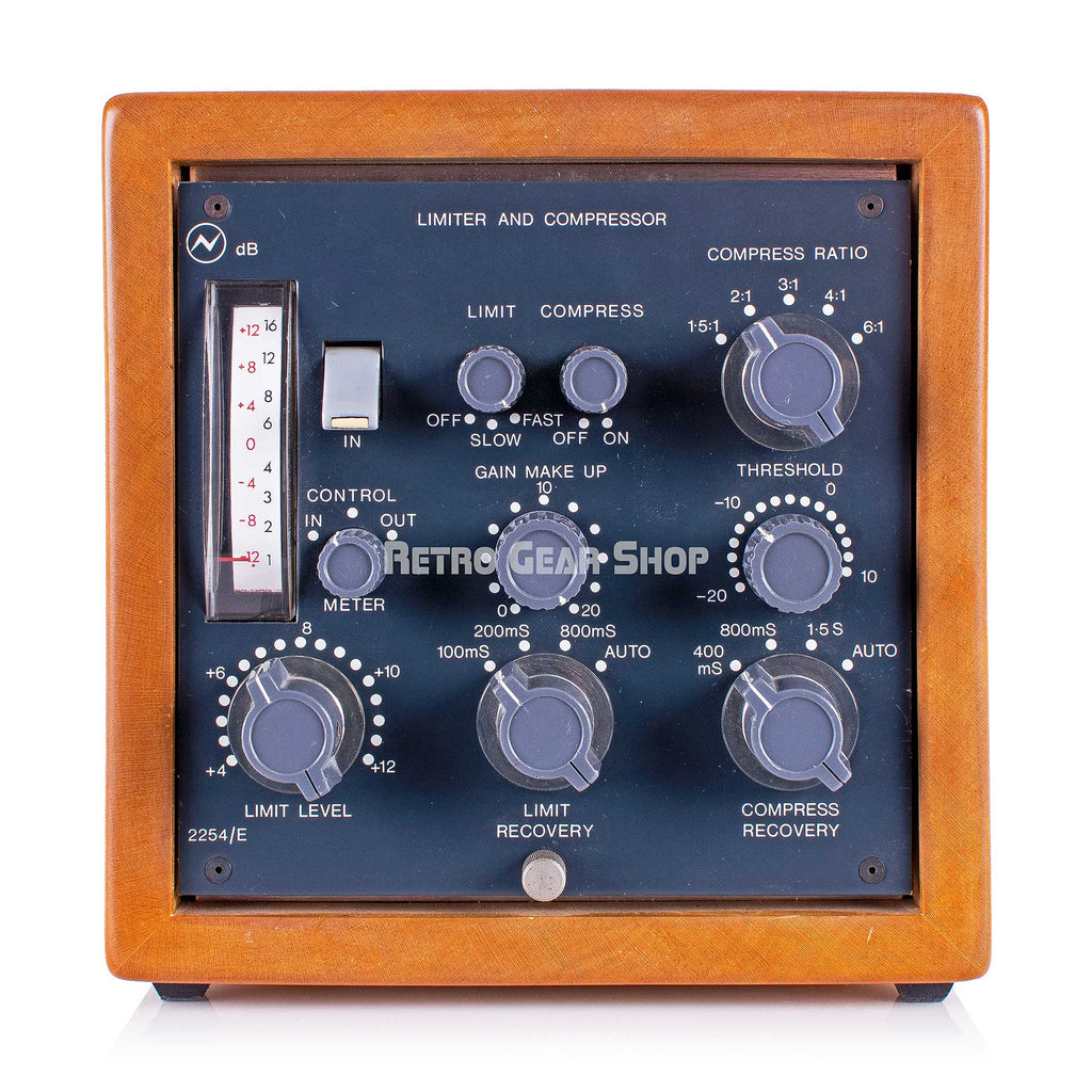 Neve 2254E Limiter Compressor Wood Case Vintage Rare