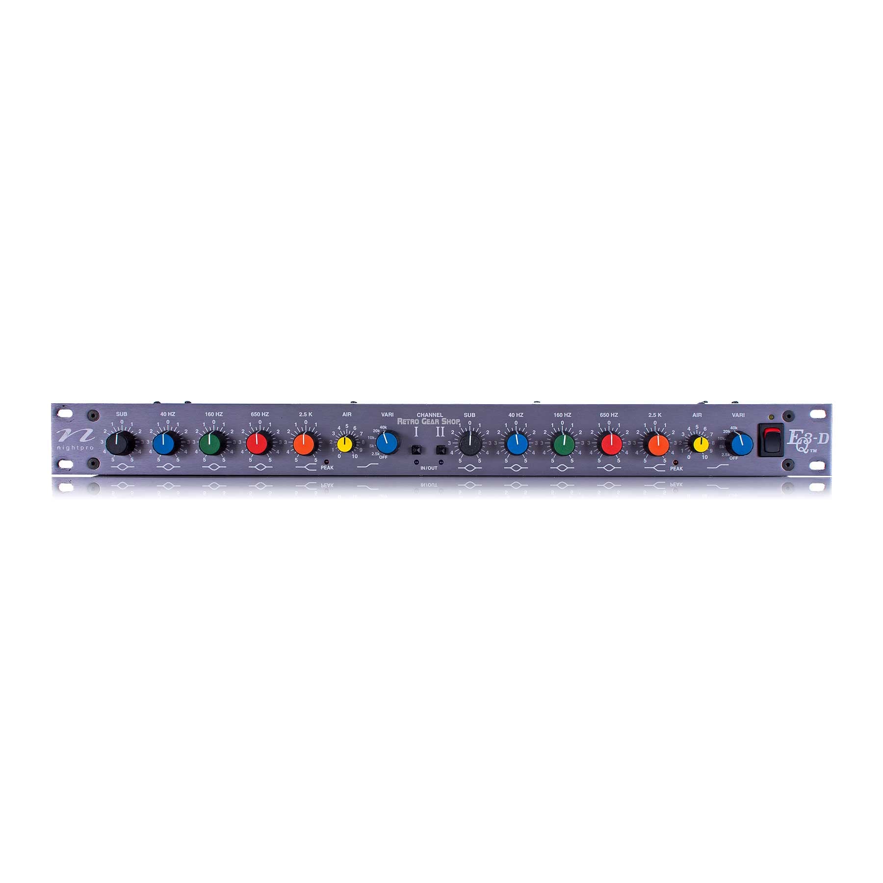 Nightpro EQ3D Stereo Equalizer Rare Vintage Analog EQ Dual Mono