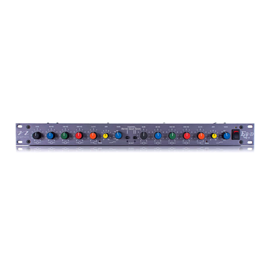 Nightpro EQ3D Stereo Equalizer Rare Vintage Analog EQ Night Pro EQ3-D Dual Mono Maag
