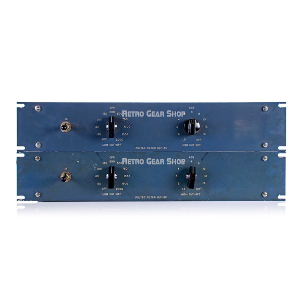 Pultec Filter HLF-3C Sequential Stereo Pair Vintage Serviced Rare EQ Equalizer HLF3C
