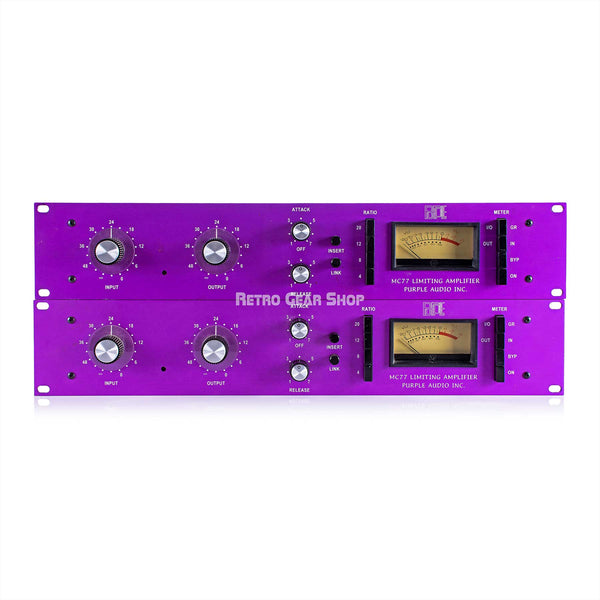 Purple Audio MC77 Sequential Stereo Pair Analog Limiting Amplifier Compressor Limiter