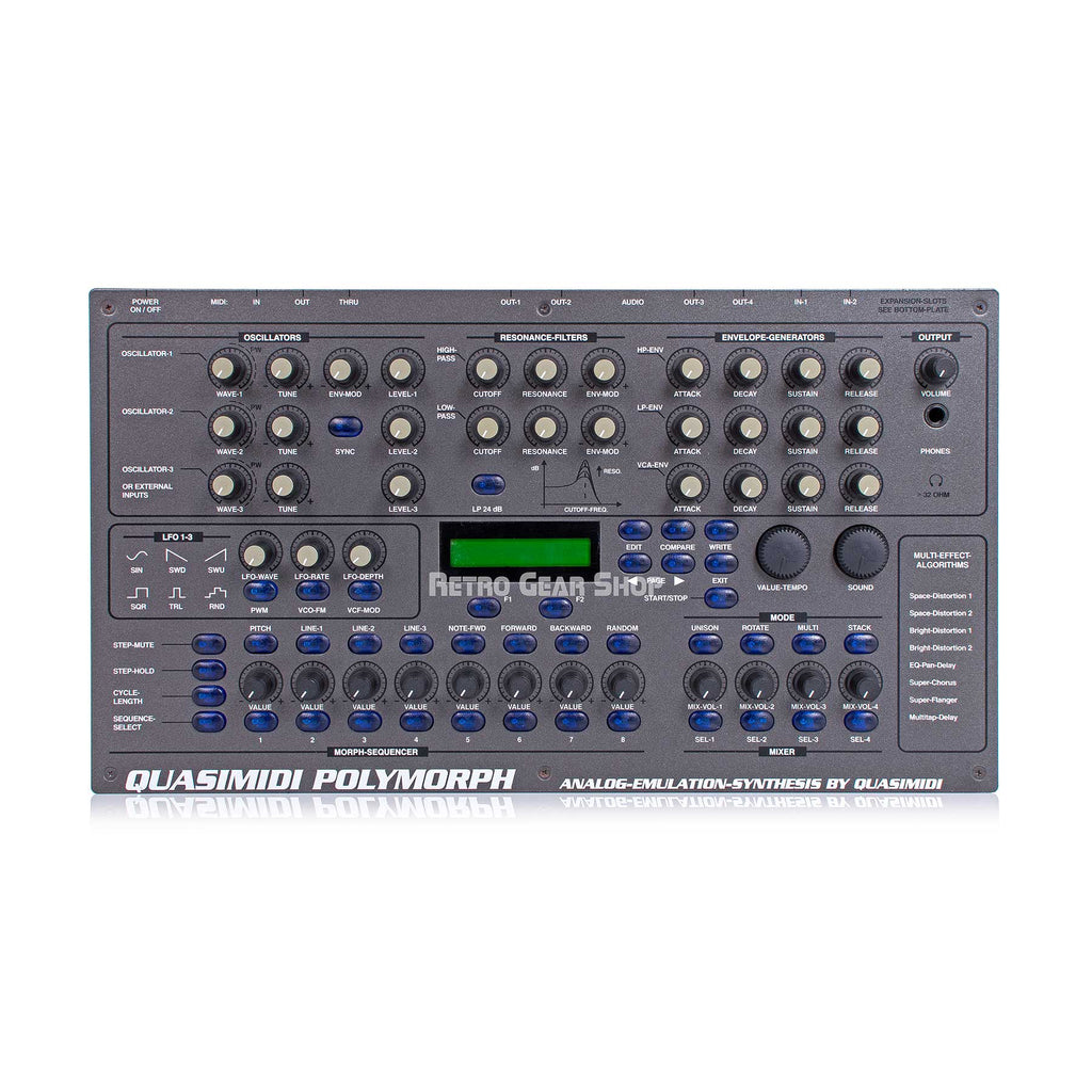 Quasimidi Polymorph Desktop Digital Synth Sequencer Analog Emulation Synthesis Vintage Rare