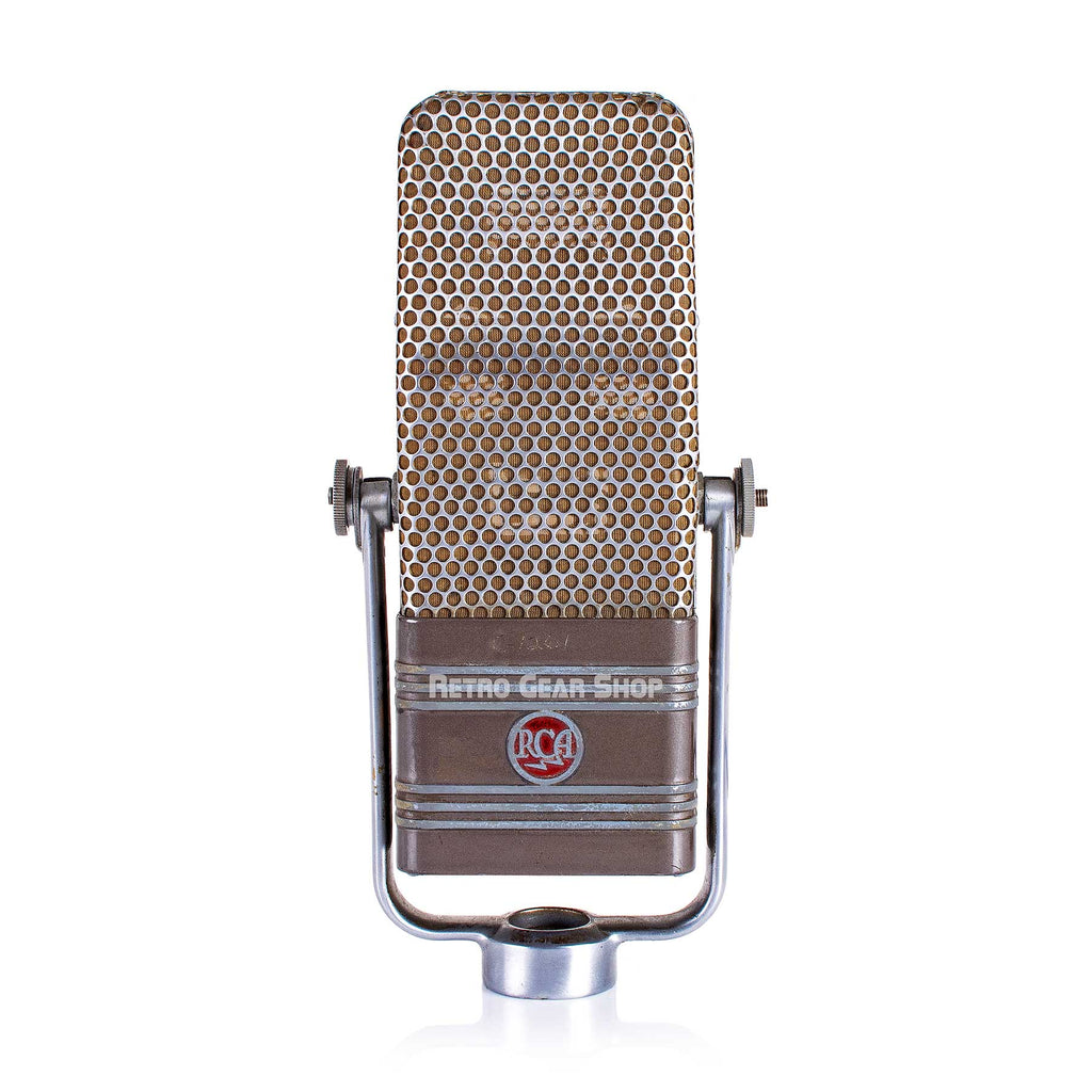 RCA 44BX Gray + Stand Serviced Vintage Microphone Rare Ribbon Mic