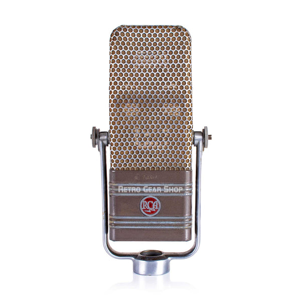 RCA 44BX Gray + Stand Serviced Vintage Microphone Rare Ribbon Mic