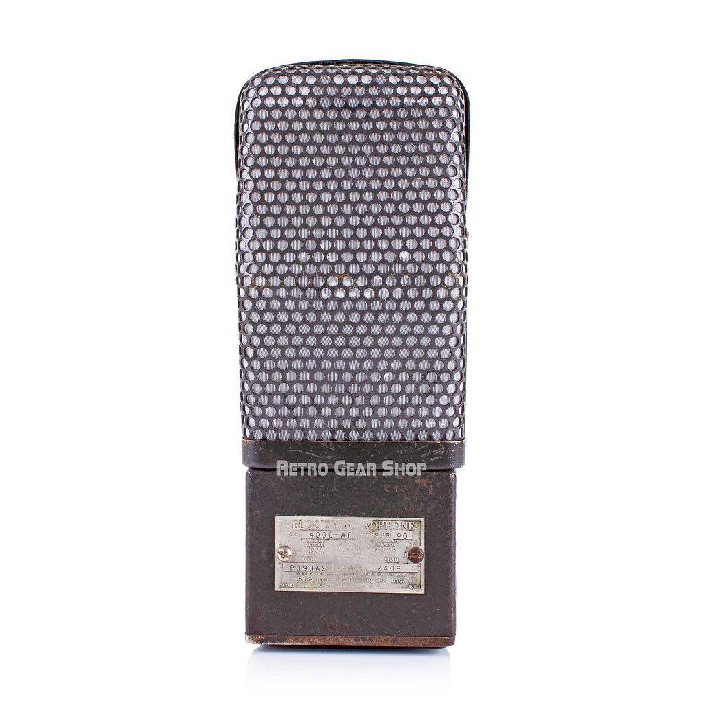 RCA PB-90 Velocity Ribbon Microphone PB-90A2 MI-4000-AF Vintage Rare