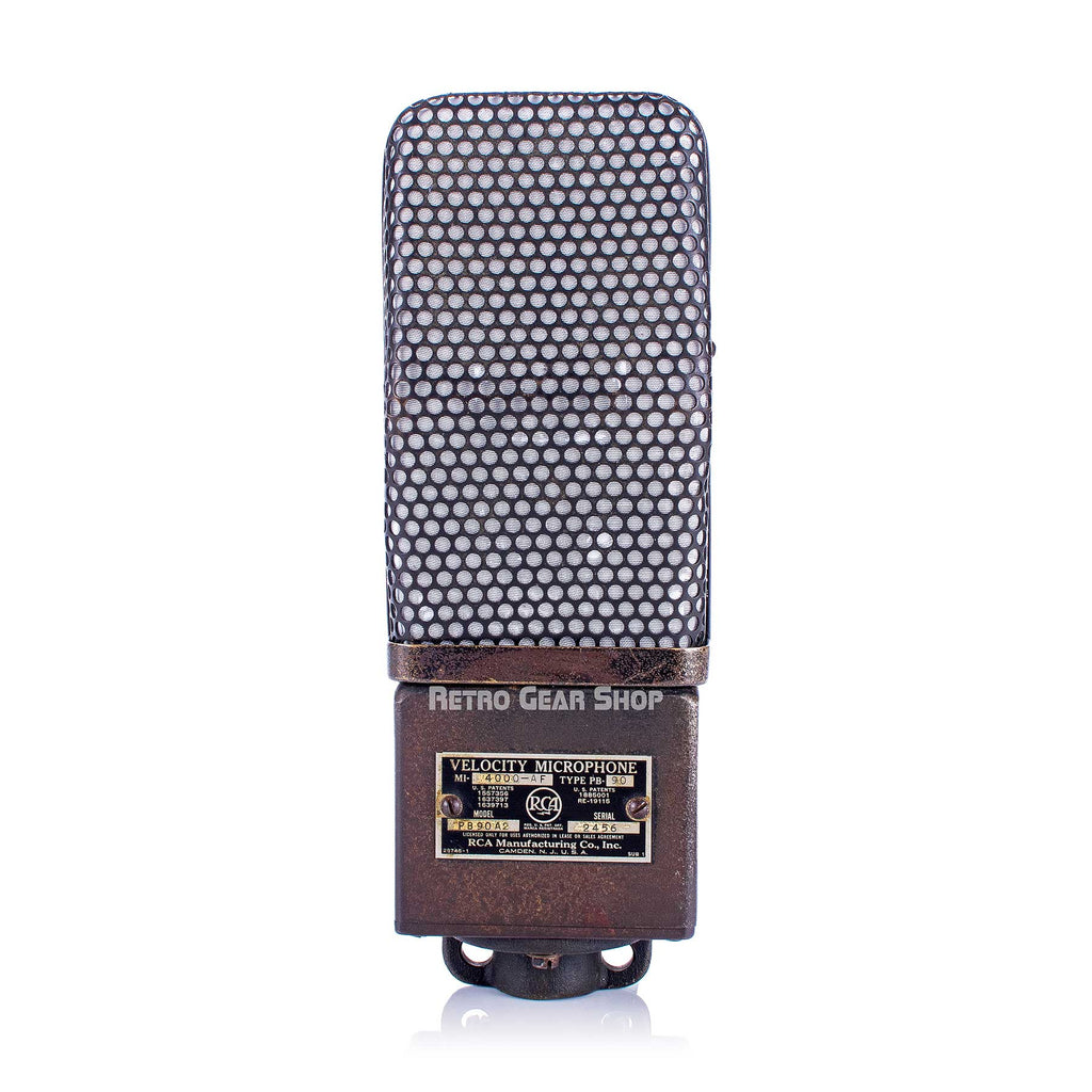 RCA PB-90 Velocity Ribbon Microphone PB-90A2 MI-4000-AF Vintage Rare