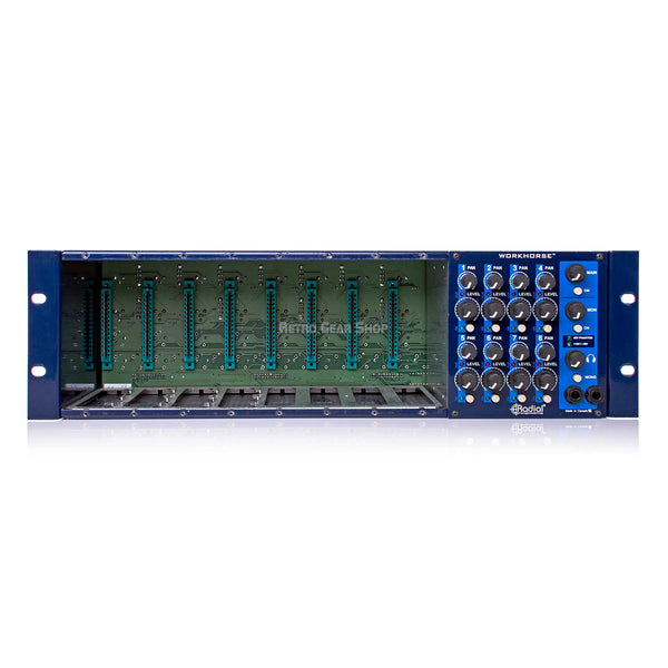 Radial Workhorse 8-Slot Powered 500 Series Rack with Summing Mixer