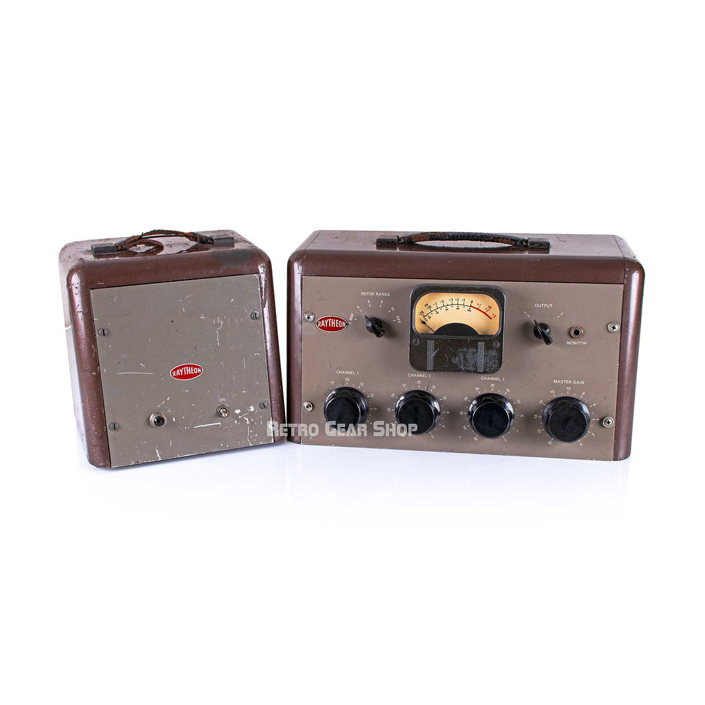 Raytheon RR-30 Tube Three Channel Microphone Preamp Mixer Analog RCA OP6 Vintage Rare