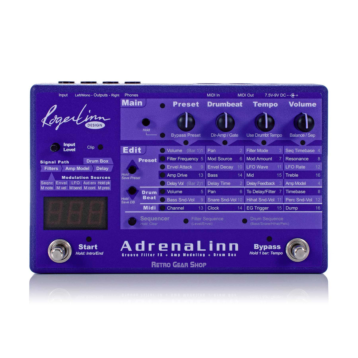 Roger Linn Adrenalinn Multi Effects Unit Minty– Retro Gear Shop