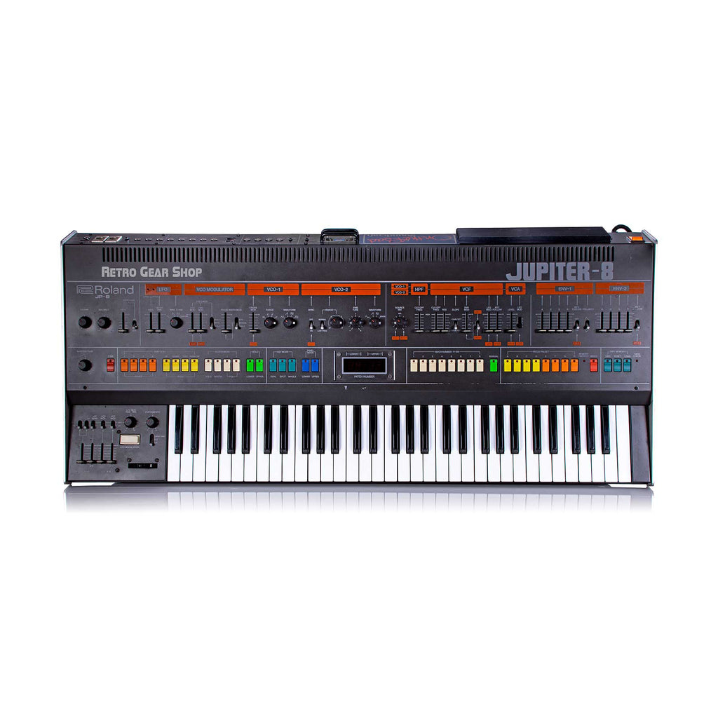 Roland Jupiter 8 Rare Vintage Analog Synthesizer Synth JP8 + MD-8 Midi DCB Interface 14-bit Serviced