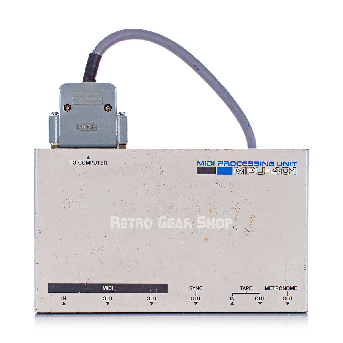 Roland MPU-401 MIDIインターフェース Roland MPU-401 Midi Processing Unit with Computer Cable Rare