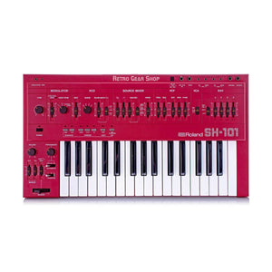 Roland SH-101 Red Serviced Monophonic Analog Synthesizer Rare Vintage Mono Synth SH101