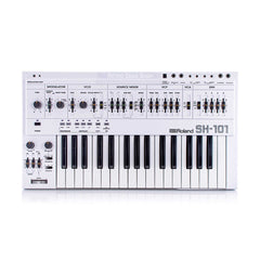 Roland SH-101 Custom White + Cover